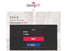 Tablet Screenshot of datingvip.com